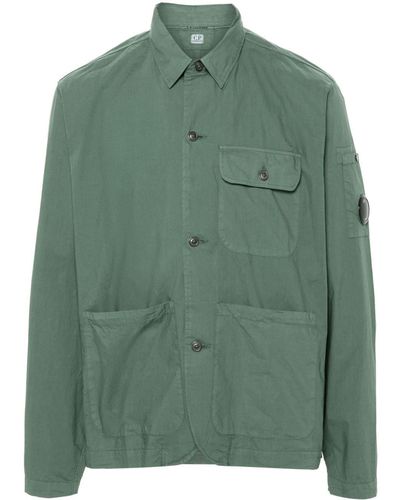 C.P. Company Lens-detail Cotton Shirt - Green