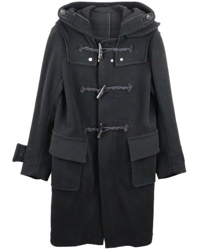 TAKAHIROMIYASHITA TheSoloist. Hooded Wool-blend Duffle Coat - Black