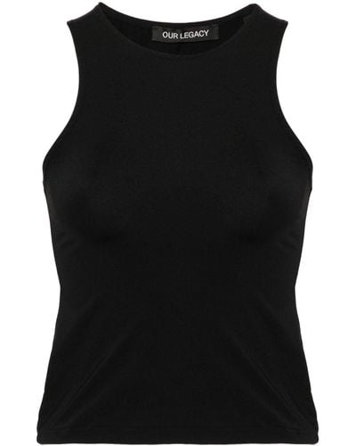 Our Legacy Wave Sleeveless Tank Top - Black