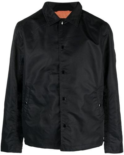 Rag & Bone Shirtjack Met Klassieke Kraag - Zwart