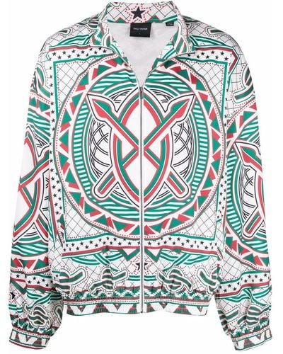 Daily Paper Abstract-pattern Bomber Jacket - Green