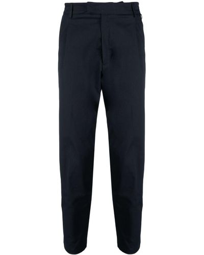 Low Brand Stretch-cotton Tapered Pants - Blue
