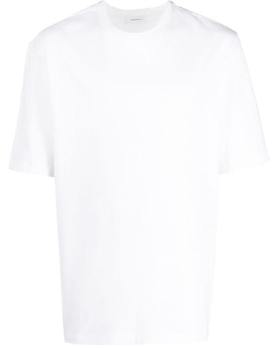 Ferragamo T-shirt en coton à col rond - Blanc