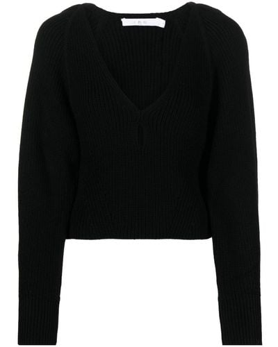 IRO Adsila Cut-out Wool Jumper - Black