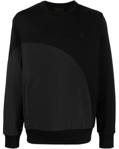 Moncler Sweater Met Logo - Zwart