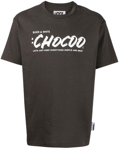Chocoolate Logo-print Short-sleeved T-shirt - Gray