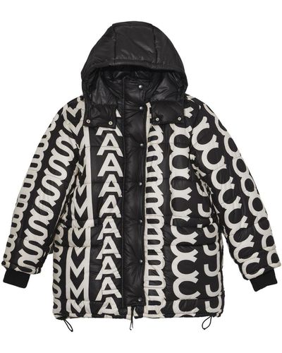 Marc Jacobs Monogram Oversized パデッドジャケット - ブラック