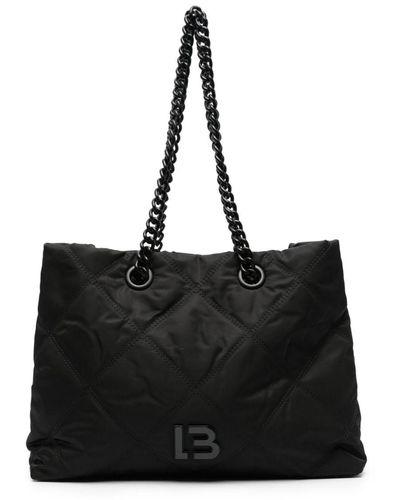 Bimba Y Lola Large Quilted Shoulder Bag - Black