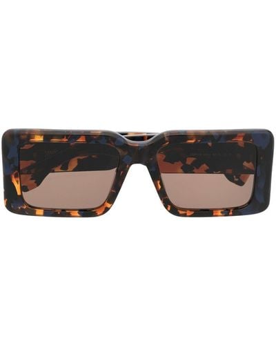 Marcelo Burlon Oversize-frame Tortoiseshell Sunglasses - Brown