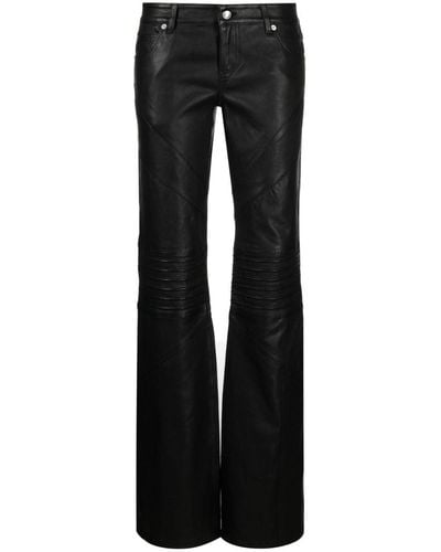 Zadig & Voltaire Paulin Leather Trousers - Black