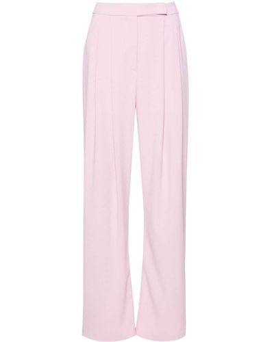 Pinko Wide-leg Crepe Pants - Pink