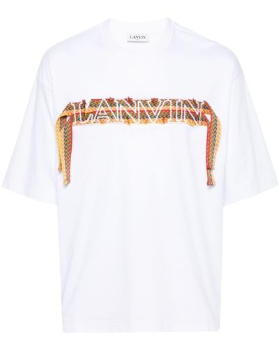 Lanvin T-shirt Met Borduurwerk - Wit