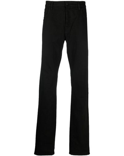 Raf Simons Halbhohe Straight-Leg-Jeans - Schwarz