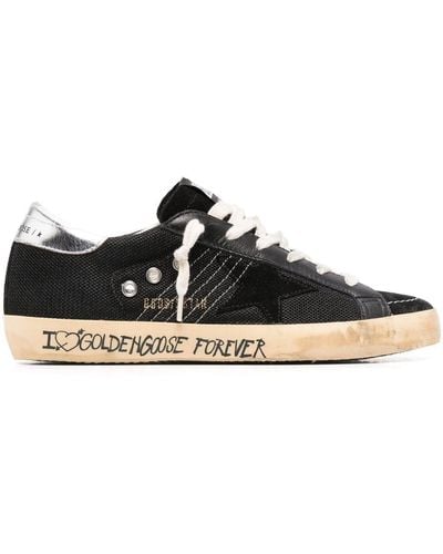 Golden Goose Superstar Leather Sneaker - Black