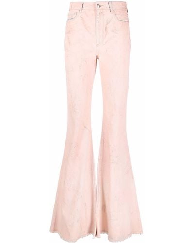 Sportmax Flared Bootcut Jeans - Pink