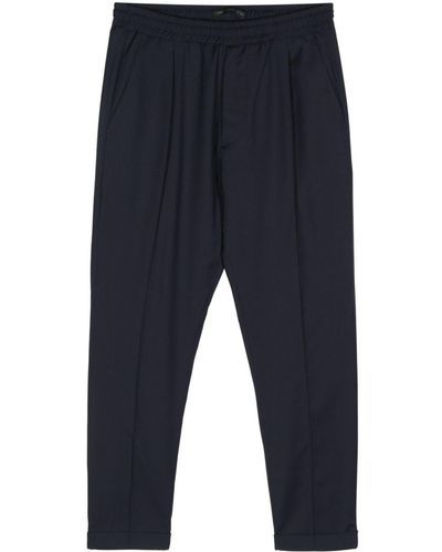 Low Brand Taylor Slim-fit Cropped Trousers - Blue