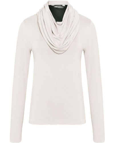 UMA | Raquel Davidowicz Shawl-collar Long-sleeve Top - White
