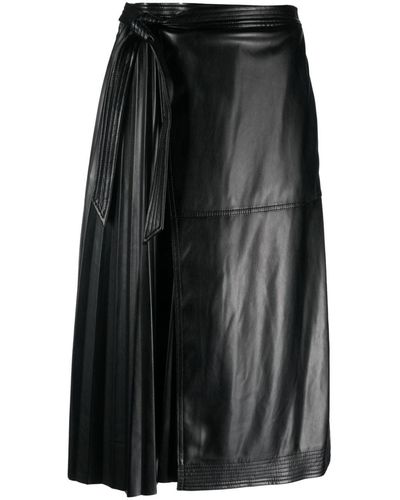Jonathan Simkhai Pleat-detail High-waist Skirt - Black