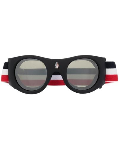 Moncler Round goggle Sunglasses - Red