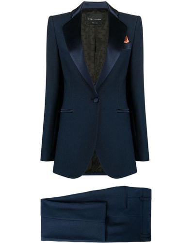 Hebe Studio The Smoking Single-breasted Suit - Blue