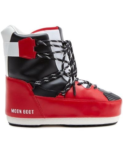 Moon Boot Boston Sneaker-Boots - Rot
