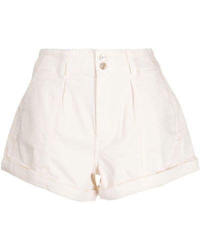 PAIGE Shorts mit hohem Bund - Weiß