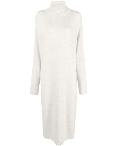 Sofie D'Hoore Roll-neck Mélange Midi Dress - White