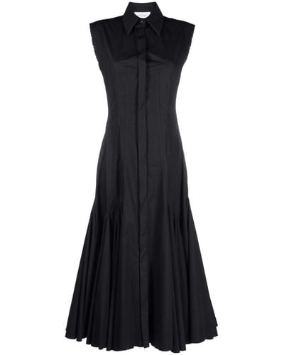 Sportmax Mouwloze Midi-jurk - Zwart