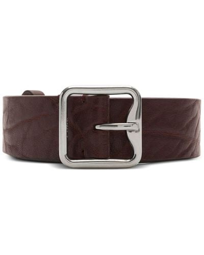 Burberry B-buckle Leather Belt - Brown