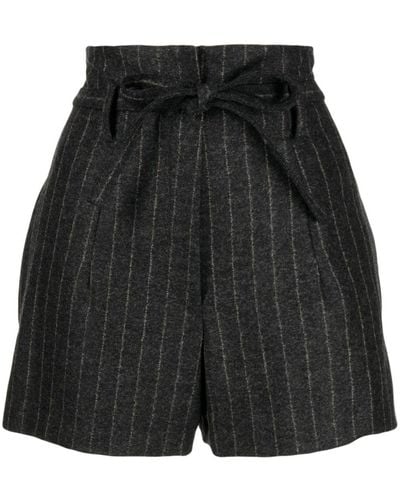 IRO Shorts mit Streifen - Schwarz