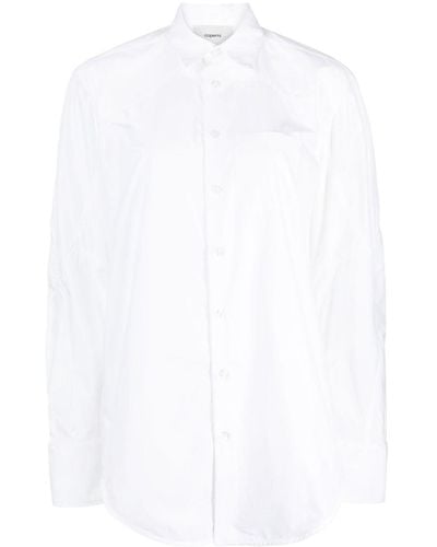 Coperni Oversized Cotton Shirt - White