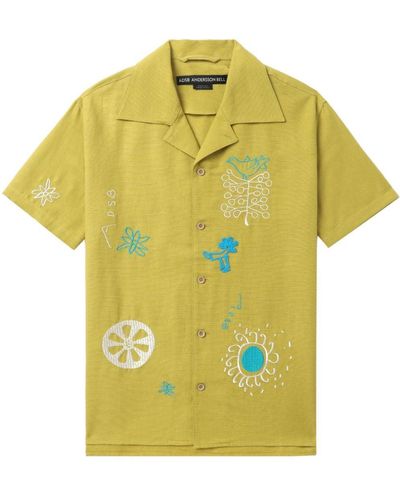 ANDERSSON BELL Chemise à broderies April - Jaune