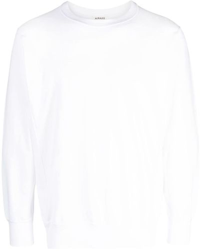 AURALEE Klassisches Sweatshirt - Weiß
