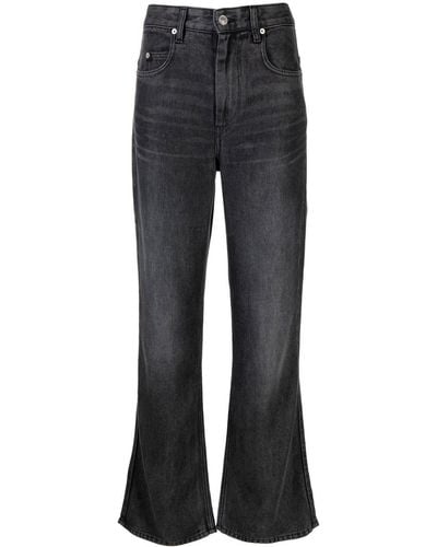Isabel Marant Black Belvira High-rise Bootcut Jeans - Blue