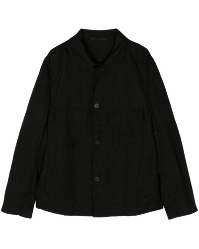 Forme D'expression Button-up Shirt Jacket - Black