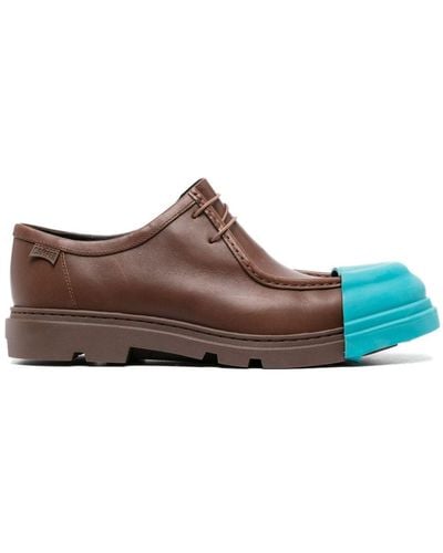 Camper Junction Leather Derby Shoes - Brown