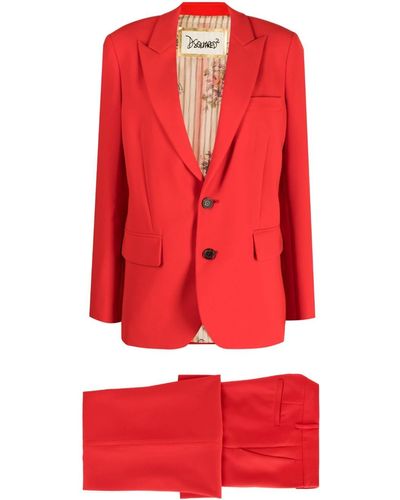 DSquared² Einreihiger Anzug - Rot