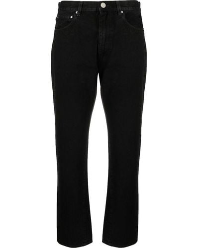 Totême Twisted-seam Straight-leg Jeans - Black