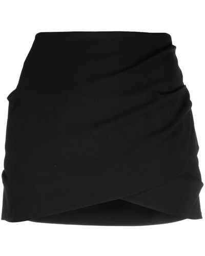 Off-White c/o Virgil Abloh Logo-patch Draped Mini Skirt - Black