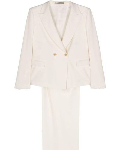 Tagliatore T-albar Double-breasted Suit - White