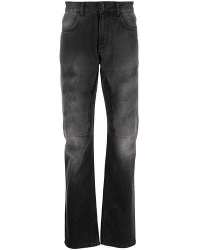 Givenchy Straight-leg Stonewashed Jeans - Grey