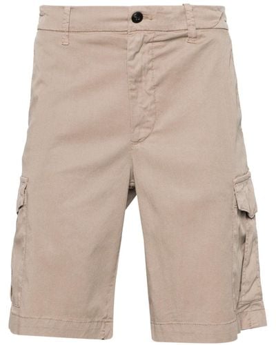 Eleventy Straight-leg Twill Cargo Shorts - Natural