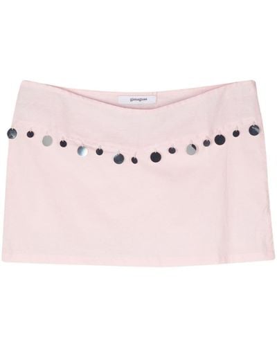 GIMAGUAS Sequin-embellished Mini Skirt - Pink