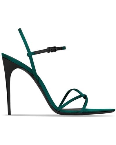 Saint Laurent Clara 110mm Sandals - Green