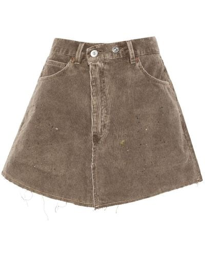 Our Legacy Cover Corduroy Mini Skirt - Brown