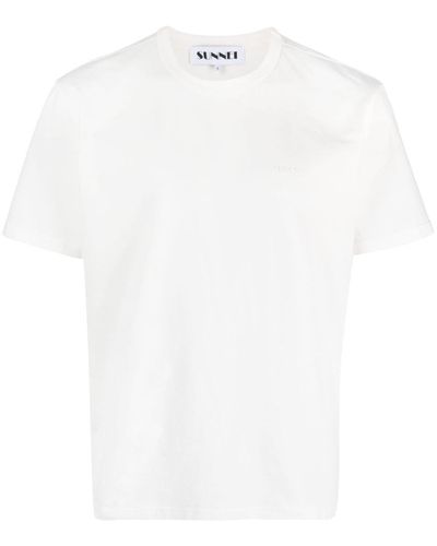 Sunnei Camiseta con estampado gráfico - Blanco