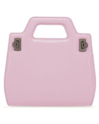 Ferragamo Wanda Leather Mini Bag - Pink