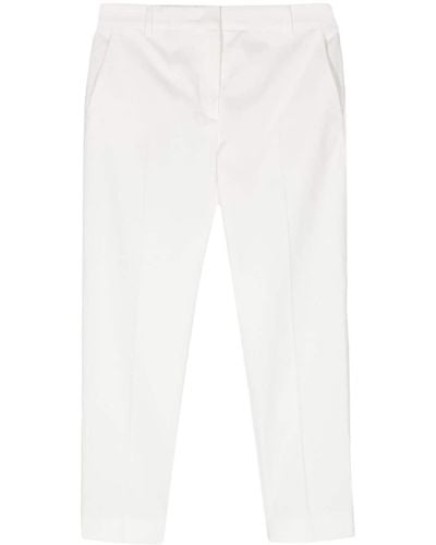 Max Mara Lince Mid-rise Tapered Pants - White