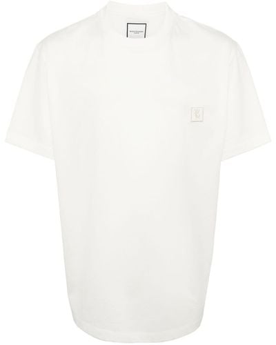 WOOYOUNGMI Camiseta con estampado floral - Blanco