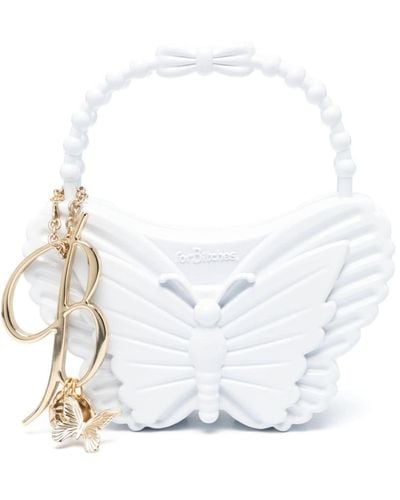 Blumarine X forBitches Handtasche mit Schmetterlingsform - Weiß